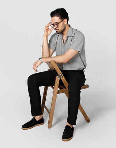 شلوار اسلیم پارچه ای مشکی